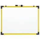 Quartet Industrial Magnetic Whiteboard, 3' x 2', Yellow Frame, 724125