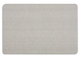 Quartet Oval Office Fabric Bulletin Board, 4' x 3', Frameless, Gray, 7684G