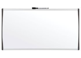 Quartet Magnetic Dry-Erase Board, 17" x 23", Black/Silver Frame, 79371