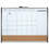 Quartet Magnetic Combination Calendar Board, 17" x 23", Dry-Erase &amp; Cork, 1-Month Design, Black and Silver Frame, Price/Each
