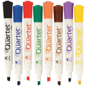 Quartet Low Odor Dry-Erase Markers, Color: Assorted Colors, Tip Type: Chisel, 79908A