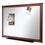 Quartet Quick Ship DuraMax Porcelain Whiteboard, 4' x 3', Mahogany Finish Frame, 85288, Price/each