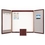 Quartet Laminate Conference Room Cabinet, 4' x 4', Whiteboard/Bulletin Board Interior, Mahogany Finish, 878, Price/each