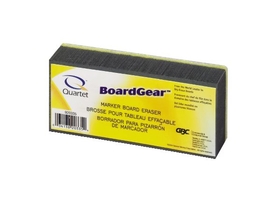 Quartet Whiteboard Eraser, Soft Bristles, Washable, 5" x 2 3/4" x 1 3/8", 920335