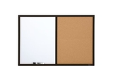 Quartet Combination Board, 2' x 3', Dry-Erase & Cork, Black Finish Frame, 95223B