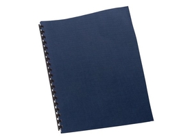 GBC Linen Weave Standard Presentation Covers, Square Corners, Navy, 200 Pack, 9742450