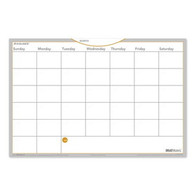 AT-A-GLANCE Undated WallMates Self-Adhesive Dry-Erase Monthly Planning Surface, White, Medium, 18" x 12"