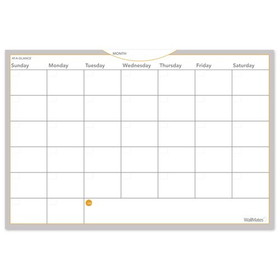 AT-A-GLANCE Undated WallMates Self-Adhesive Dry-Erase Monthly Planning Surface, White, Extra Large, 36" x 24"