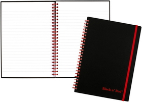 Black n' Red  Ruled Notebook (C67009)