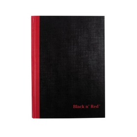 Black n' Red  Ruled Notebook (E66857)
