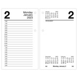 AT-A-GLANCE 2023 Daily Loose-Leaf Desk Calendar Refill, Standard, 3 1/2