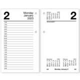AT-A-GLANCE 2023 Daily Loose-Leaf Desk Calendar Refill with Monthly Tabs, Standard, 3 1/2
