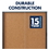 Quartet Enclosed Cork Bulletin Board for Indoor Use, 56" x 39" or 18 Sheets, 2 Sliding Doors, Aluminum Frame, EISC3956, Price/each