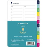 Simplified System by Emily Ley 2023 One Page Per Day Refill, Loose-Leaf, Desk Size, 5 1/2