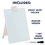 Quartet Glass Dry-Erase Desktop Easel, 9" X 11", White Surface, Frameless, GDE119, Price/each