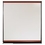 Quartet Connectables Modular System, Magnetic Porcelain Whiteboard, 4' x 4', Mahogany Frame, MB04P2, Price/each