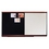 Quartet Connectables Modular System, Magnetic Porcelain Whiteboard, 4' x 4', Mahogany Frame, MB04P2, Price/each