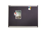 Quartet Prestige Plus Magnetic Fabric Bulletin Board, 3' x 2', Aluminum Frame, MB543A