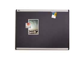 Quartet Prestige Plus Magnetic Fabric Bulletin Board, 4' x 3', Aluminum Frame, MB544A