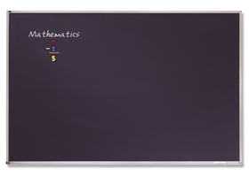 Quartet Porcelain Black Chalkboard, Magnetic, 2' x 3', Aluminum Frame, PCA203B
