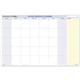 AT-A-GLANCE Undated QuickNotes 30-Day Horizontal Erasable Wall Planner, Four Color, 36