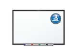 Quartet Standard Whiteboard, 3' x 2', Black Aluminum Frame, S533B