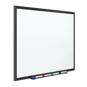 Quartet Standard Whiteboard, 6' x 4', Black Aluminum Frame, S537B