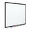 Quartet Standard Whiteboard, 6' x 4', Black Aluminum Frame, S537B, Price/each