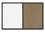 Quartet Standard Combination Whiteboard/Cork Bulletin Board, 4' x 3', Black Frame, S564, Price/each