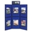 Quartet Show-It! 6-Panel Display System, 6' x 6', Double-sided, Blue/Gray, SB93516Q, Price/each
