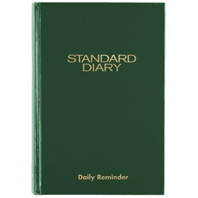 AT-A-GLANCE Standard Diary Daily Diary, Undated, Green, Small, 5 3/4" x 8 1/2"