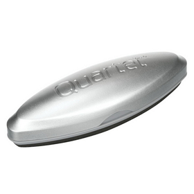 Quartet Premium Magnetic 3-In-1 Glass Board Eraser, 6 1/2" X 2" X 1 3/8", Silver, SFEB3