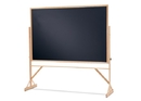 Quartet Reversible Easel - Black Chalkboard, 4' x 6', Hardwood Frame, WTR406810