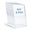 TOPTIE 6 Pack Acrylic Sign Holder 4x6 with Slant Back, Clear Sign Holders, Menu Flyer Display Stand