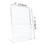 TOPTIE 12 Pack Slant Back Acrylic Sign Holder 5x7, Lucite Photo Frames, Menu Ad Display Stand