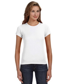Custom Anvil 1441 Ladies' 1x1 Baby Rib Scoop T-Shirt