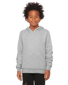 Custom Bella+Canvas 3719 Youth Sponge Fleece Pullover Hooded Sweatshirt
