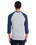 Custom Hanes 42BA Men's 4.5 oz., 60/40 Ringspun Cotton/Polyester X-Temp&#174; Baseball T-Shirt