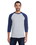 Custom Hanes 42BA Men's 4.5 oz., 60/40 Ringspun Cotton/Polyester X-Temp&#174; Baseball T-Shirt