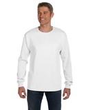 Hanes 5596 Men's 6 oz. Authentic-T Long-Sleeve Pocket T-Shirt