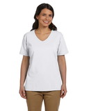 Custom Hanes 5780 Ladies' 5.2 oz. Tagless® V-Neck T-Shirt