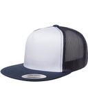 Custom Yupoong 6006W Adult Classic Trucker with White Front Panel Cap
