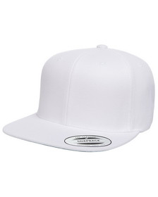 Blank and Custom Yupoong 6089 Adult 6-Panel Structured Flat Visor Classic Snapback