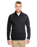 Custom UltraClub 8398 Adult Cool & Dry Sport Quarter-Zip Pullover with Side and Sleeve Panels