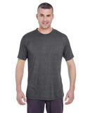 Custom UltraClub 8619 Men's Cool & Dry Heathered Performance T-Shirt