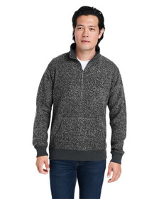 J. America 8713JA Unisex Aspen Fleece Quarter-Zip Sweatshirt