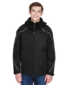 Custom North End 88196T Men's Tall Angle 3-in-1 Jacket with Bonded Fleece Liner
