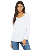 Custom Bella+Canvas 8852 Ladies' Flowy Long-Sleeve T-Shirt with 2x1 Sleeves