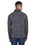 North End 88697 Men's Flux M&#233;lange Bonded Fleece Jacket