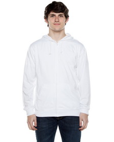 Custom Beimar AZJ702 Unisex 4.5 oz. Jersey Long-Sleeve Full-Zip Hooded T-Shirt